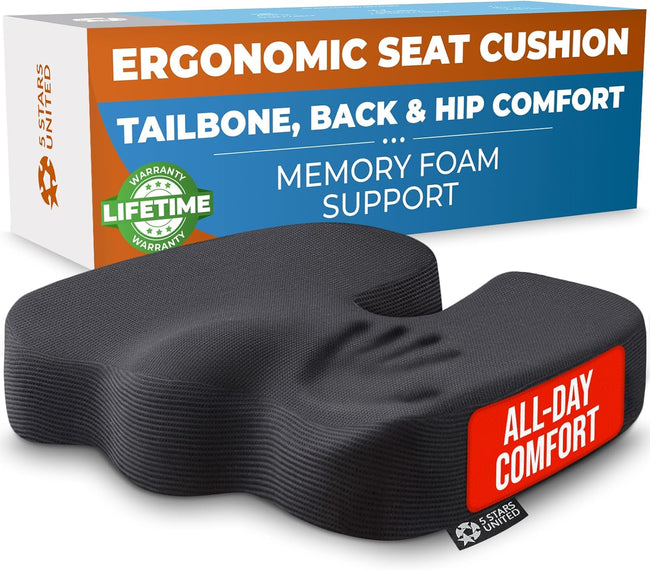 Ergonomic Memory Foam Seat Cushion for All-Day Comfort Main Image